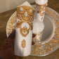 Golden Dreams- Henna Designed Pillar Candle Set