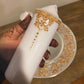 Golden Dreams- Henna Designed Pillar Candle Set